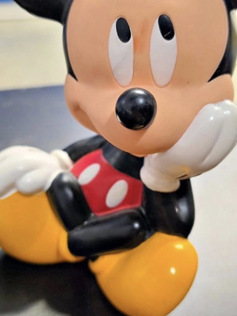Disney Mickey Mouse Sitting Coin Bank Black & Red